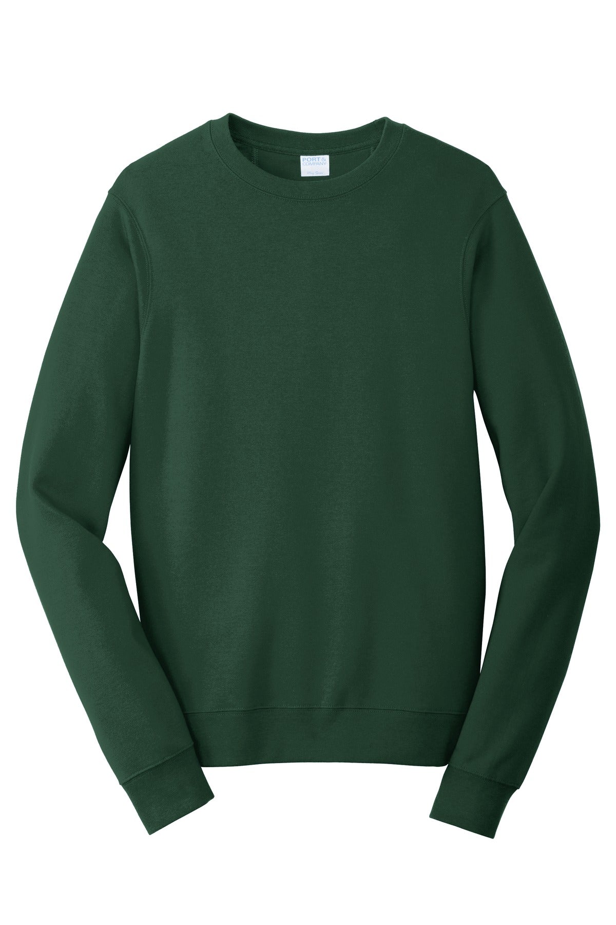 Port & Company Fan Favorite Fleece Crewneck Sweatshirt. PC850 Forest Green