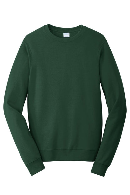 Port & Company Fan Favorite Fleece Crewneck Sweatshirt. PC850 Forest Green
