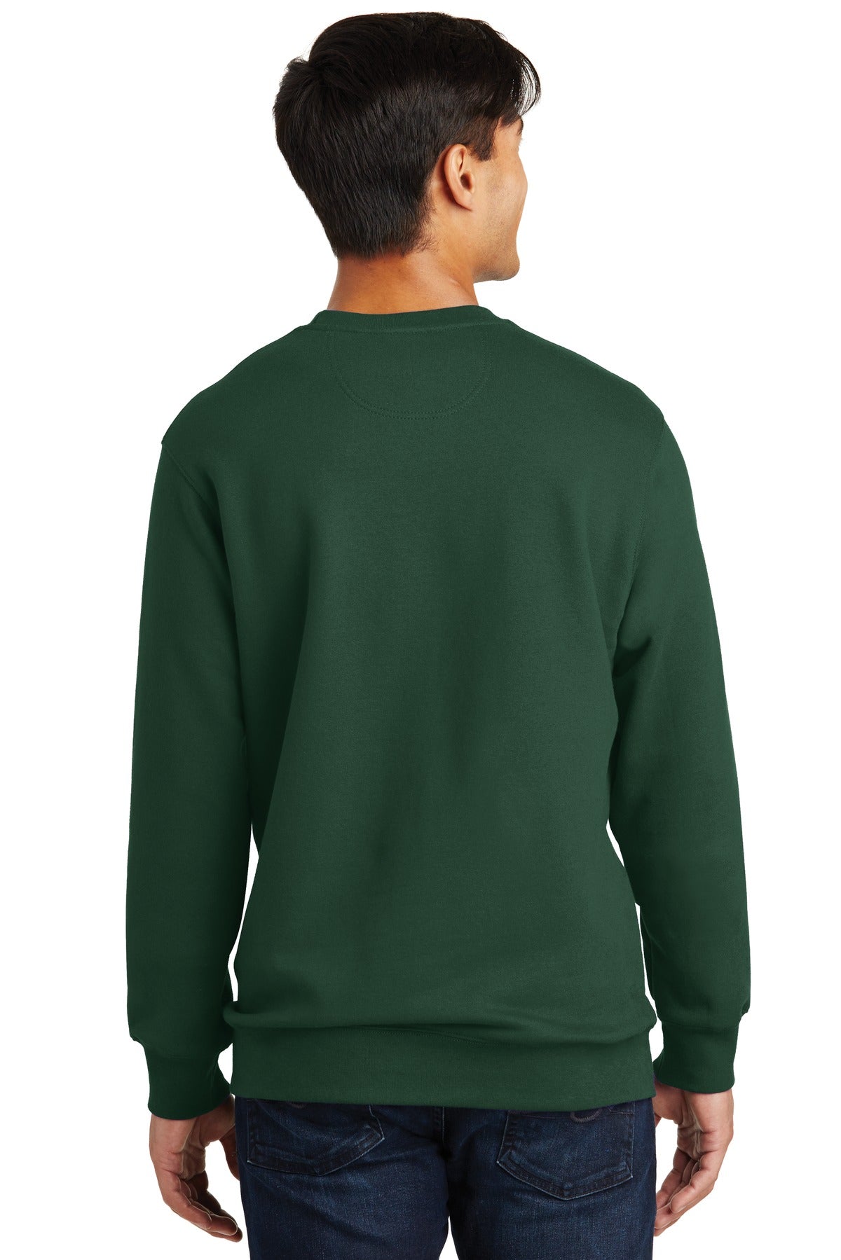 Port & Company Fan Favorite Fleece Crewneck Sweatshirt. PC850 Forest Green
