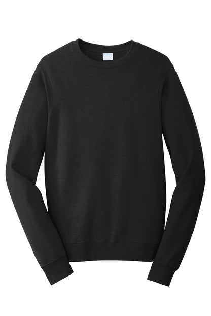 Port & Company Fan Favorite Fleece Crewneck Sweatshirt. PC850 Jet Black