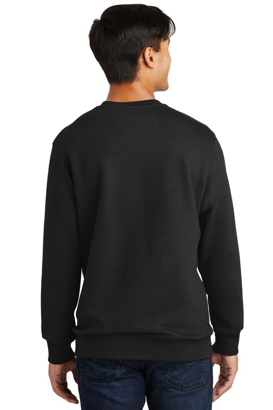 Port & Company Fan Favorite Fleece Crewneck Sweatshirt. PC850 Jet Black