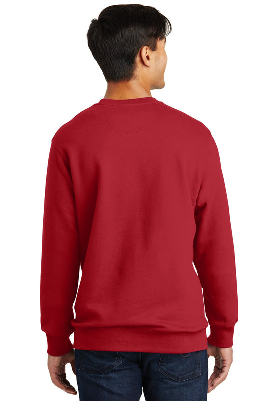 Port & Company Fan Favorite Fleece Crewneck Sweatshirt. PC850 Team Cardinal