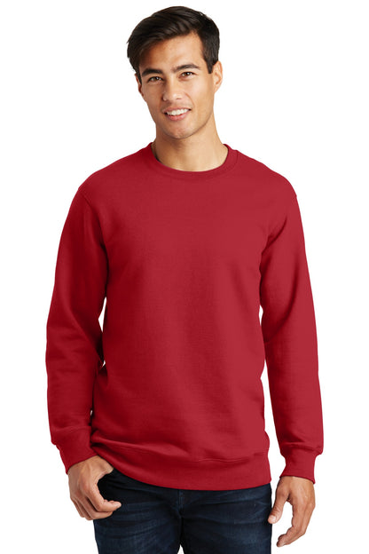 Port & Company Fan Favorite Fleece Crewneck Sweatshirt. PC850 Team Cardinal
