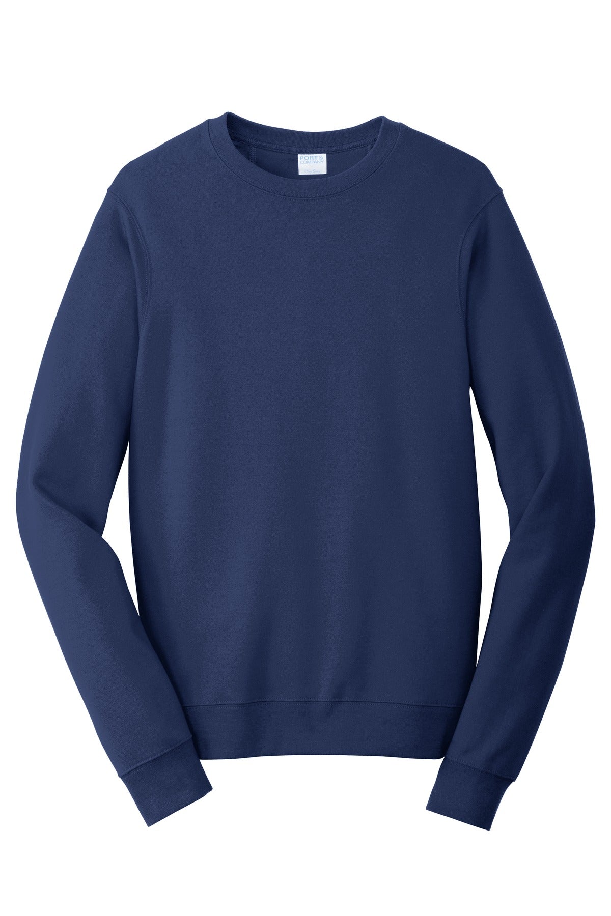 Port & Company Fan Favorite Fleece Crewneck Sweatshirt. PC850 Team Navy