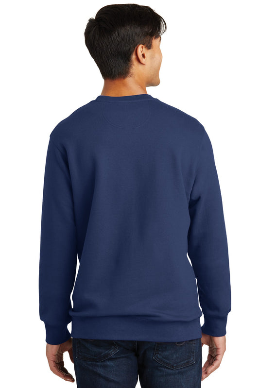Port & Company Fan Favorite Fleece Crewneck Sweatshirt. PC850 Team Navy