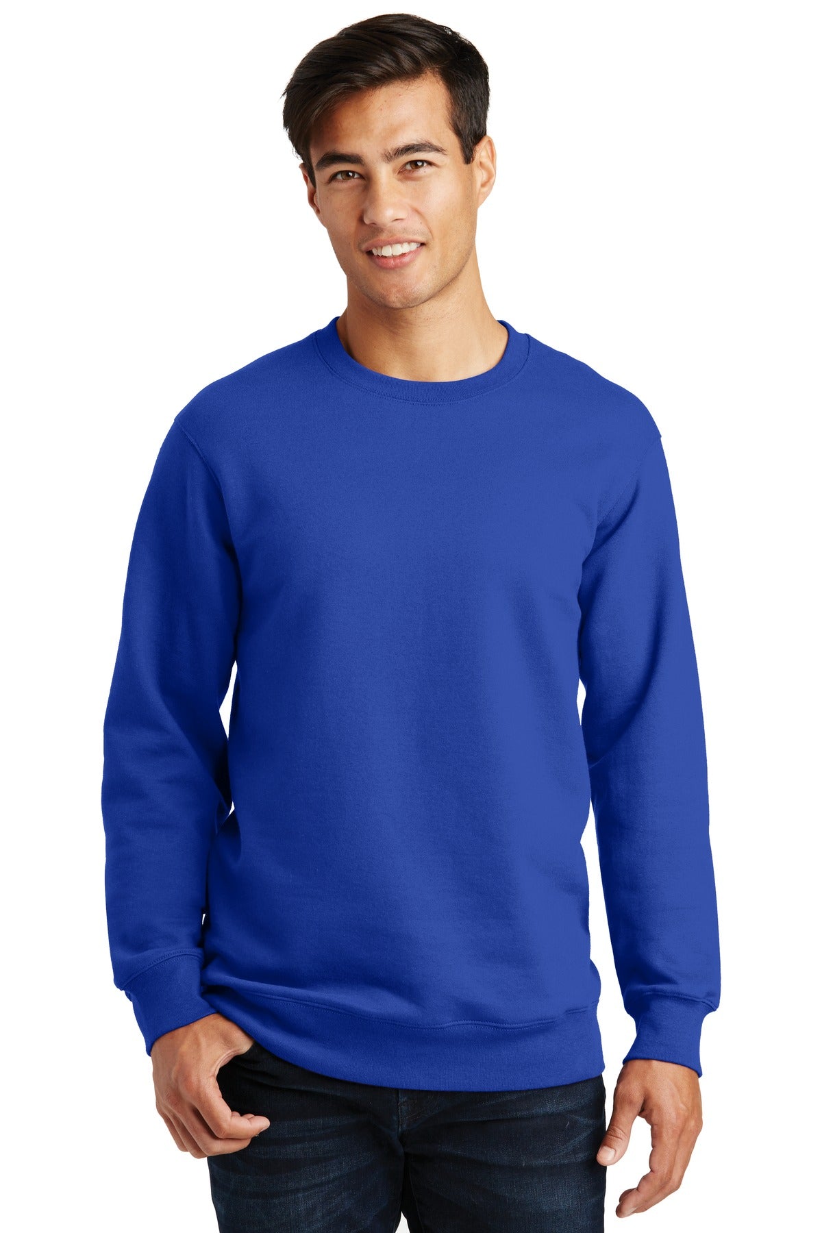 Port & Company Fan Favorite Fleece Crewneck Sweatshirt. PC850 True Royal