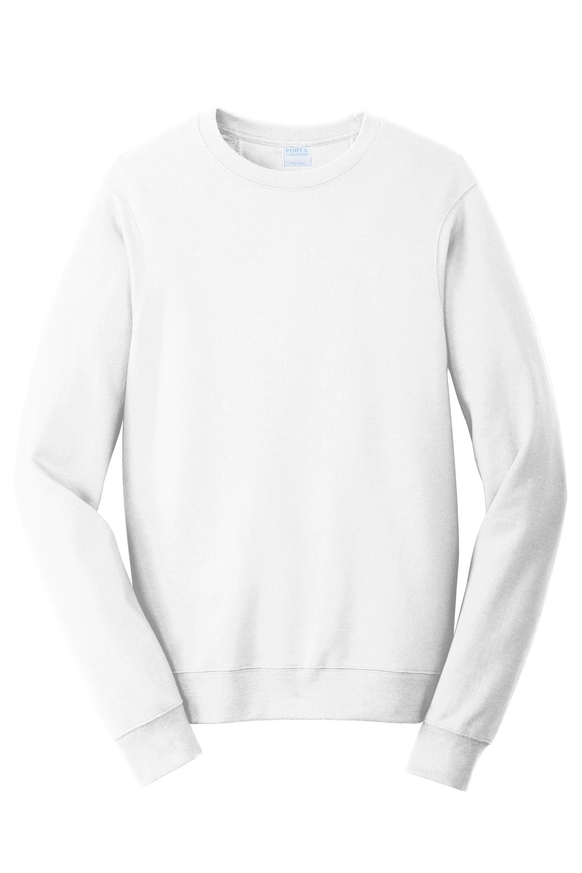 Port & Company Fan Favorite Fleece Crewneck Sweatshirt. PC850 White