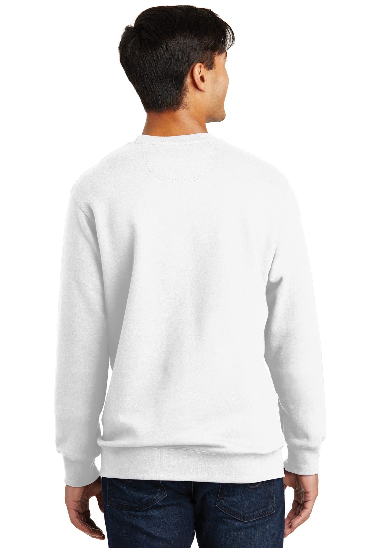 Port & Company Fan Favorite Fleece Crewneck Sweatshirt. PC850 White