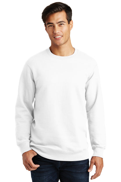Port & Company Fan Favorite Fleece Crewneck Sweatshirt. PC850 White