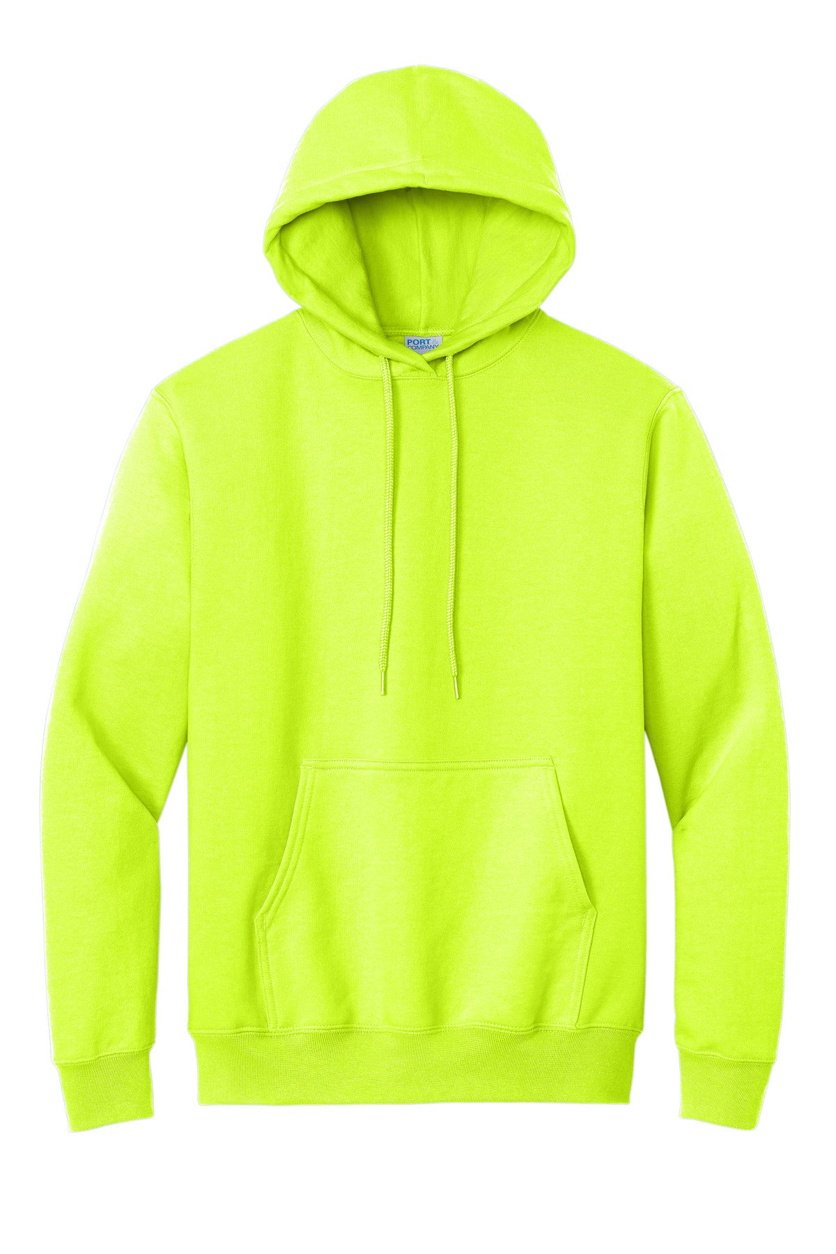 Port & Company Tall Essential Fleece Pullover Hooded Sweatshirt. PC90HT Safety Green Tall