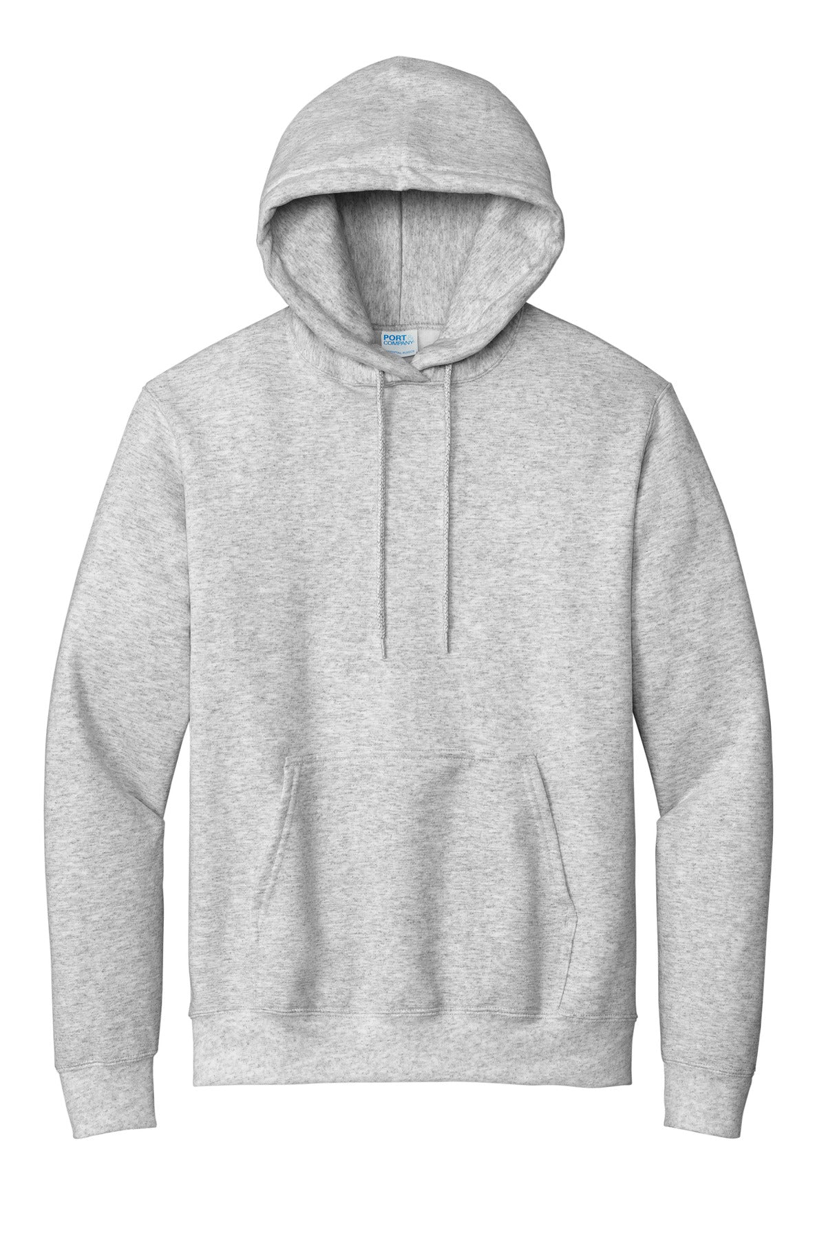 Port & Company Essential Fleece Pullover Hooded Sweatshirt.  PC90H Ash