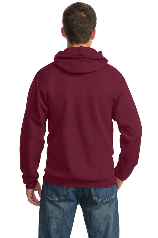 Port & Company Essential Fleece Pullover Hooded Sweatshirt.  PC90H Cardinal