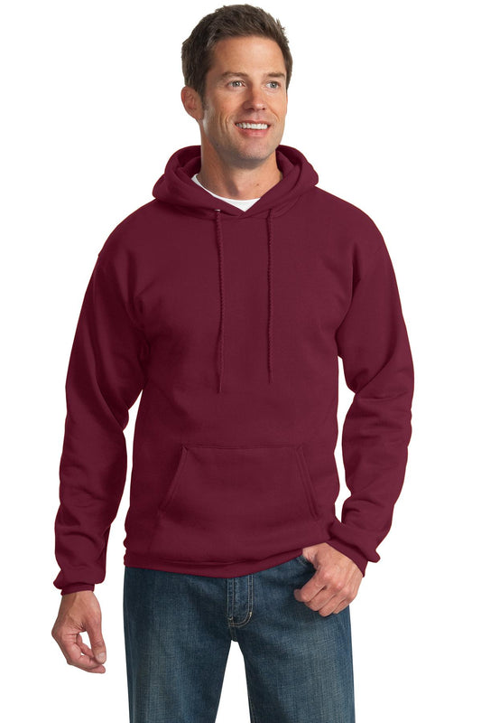 Port & Company Essential Fleece Pullover Hooded Sweatshirt.  PC90H Cardinal