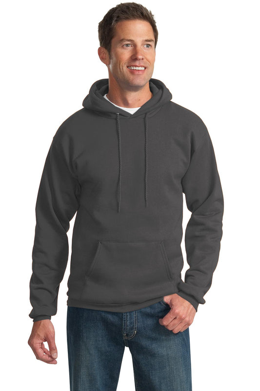 Port & Company Tall Essential Fleece Pullover Hooded Sweatshirt. PC90HT Charcoal Tall