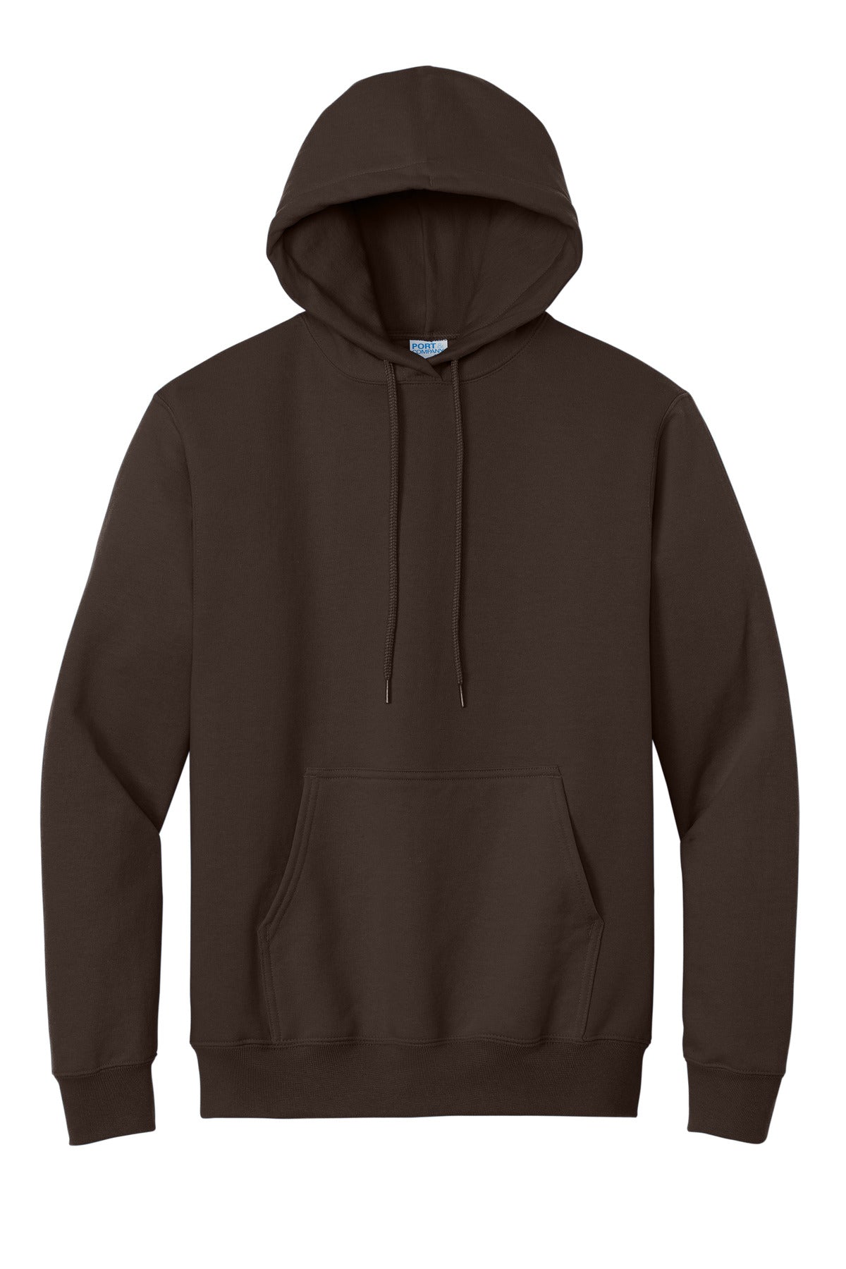 Port & Company Essential Fleece Pullover Hooded Sweatshirt.  PC90H Dark Chocolate Brown