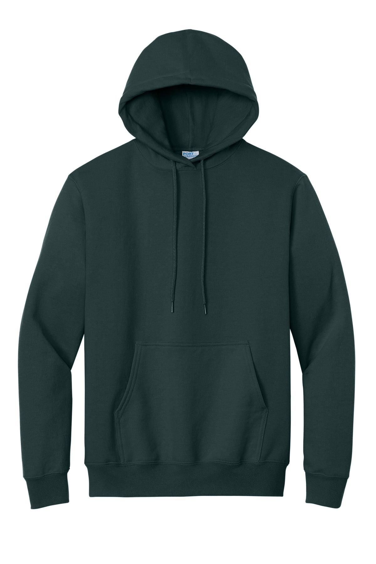 Port & Company Essential Fleece Pullover Hooded Sweatshirt.  PC90H Dark Green