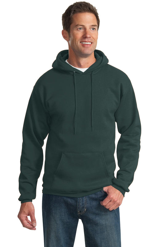Port & Company Tall Essential Fleece Pullover Hooded Sweatshirt. PC90HT Dark Green Tall