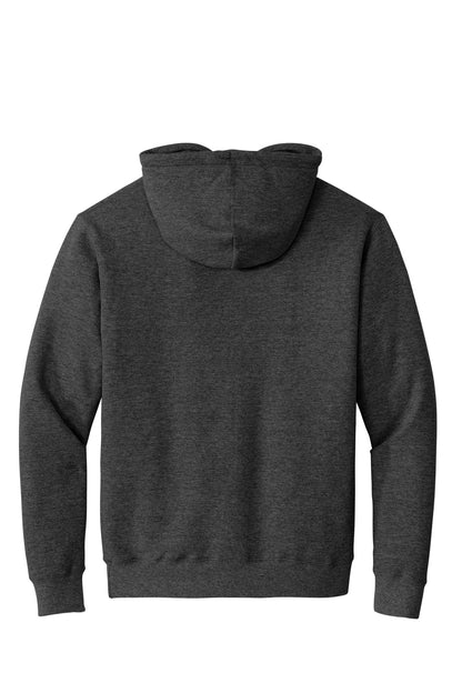 Port & Company Essential Fleece Pullover Hooded Sweatshirt.  PC90H Dark Heather Grey