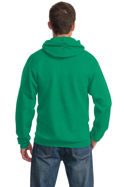 Port & Company Essential Fleece Pullover Hooded Sweatshirt.  PC90H Kelly Green
