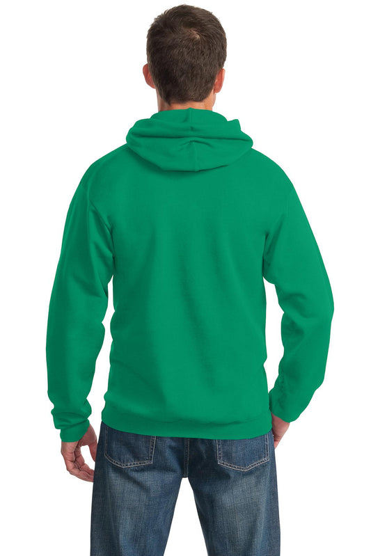 Port & Company Essential Fleece Pullover Hooded Sweatshirt.  PC90H Kelly Green