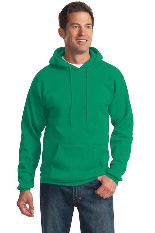 Port & Company Essential Fleece Pullover Hooded Sweatshirt.  PC90H Kelly Green
