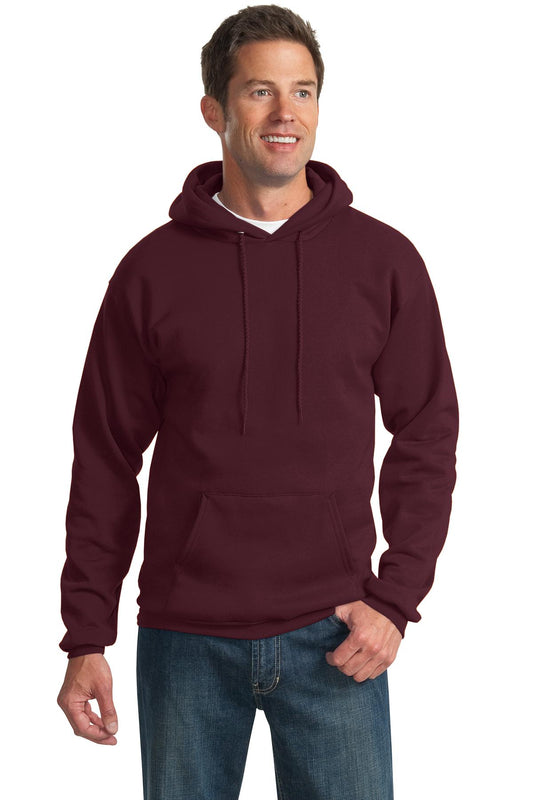 Port & Company Tall Essential Fleece Pullover Hooded Sweatshirt. PC90HT Maroon Tall