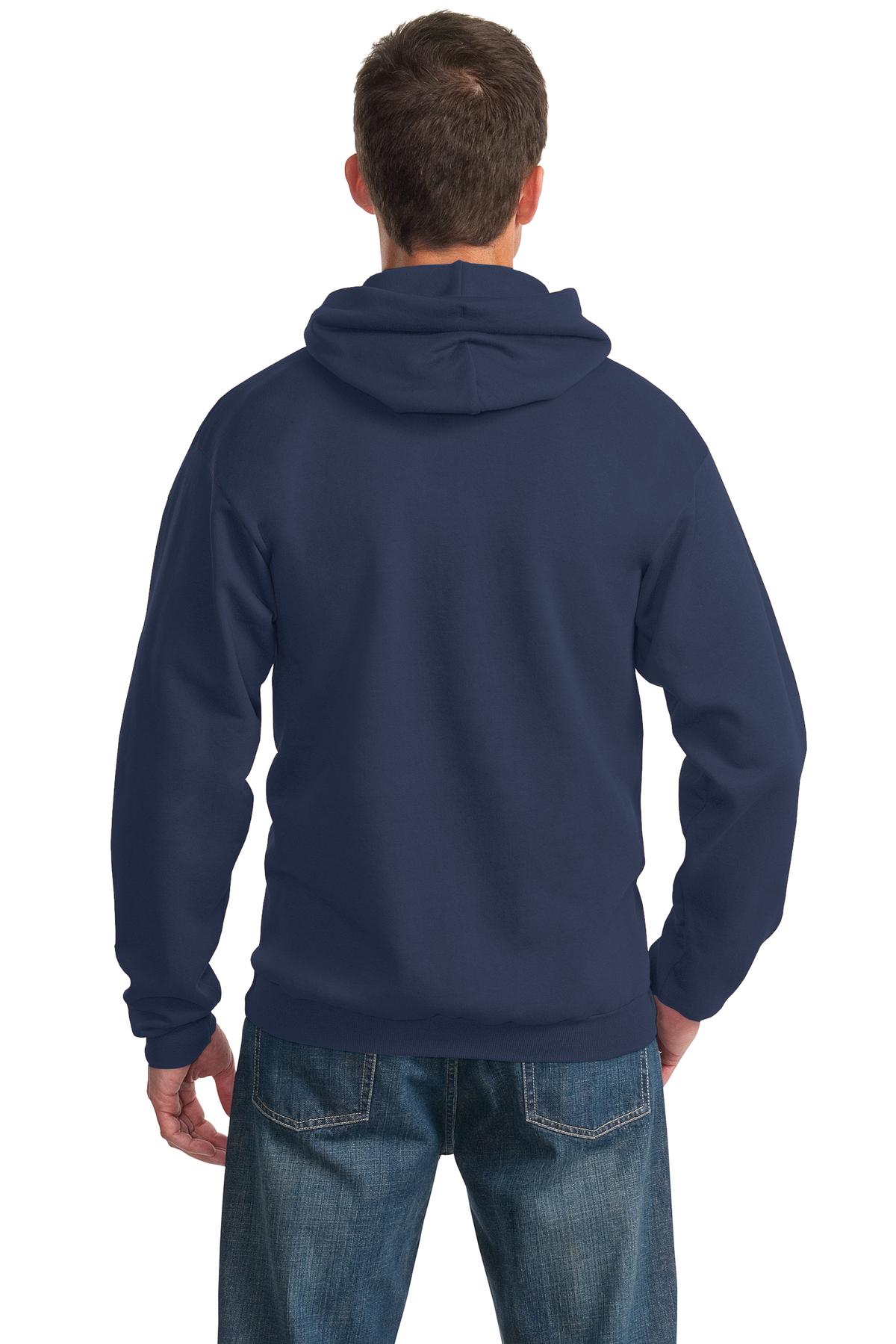 Port & Company Essential Fleece Pullover Hooded Sweatshirt.  PC90H Navy