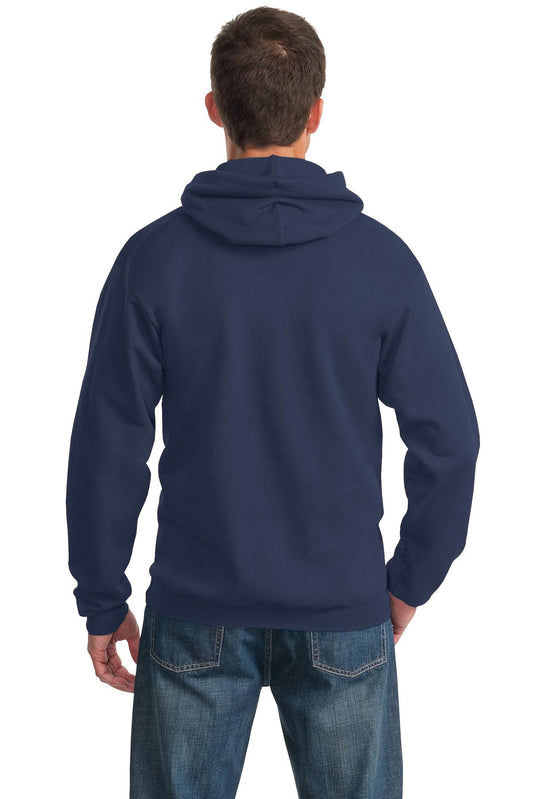 Port & Company Essential Fleece Pullover Hooded Sweatshirt.  PC90H Navy