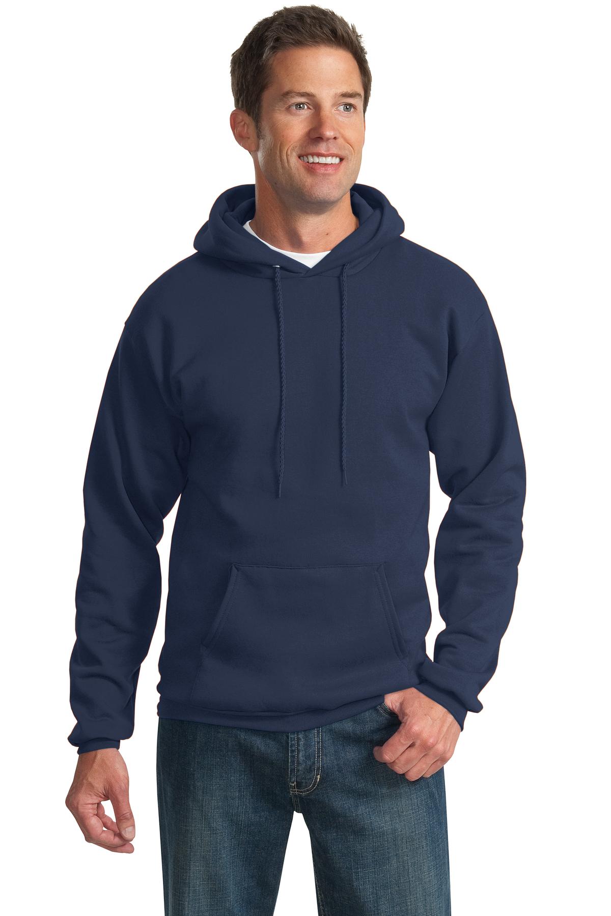 Port & Company Essential Fleece Pullover Hooded Sweatshirt.  PC90H Navy