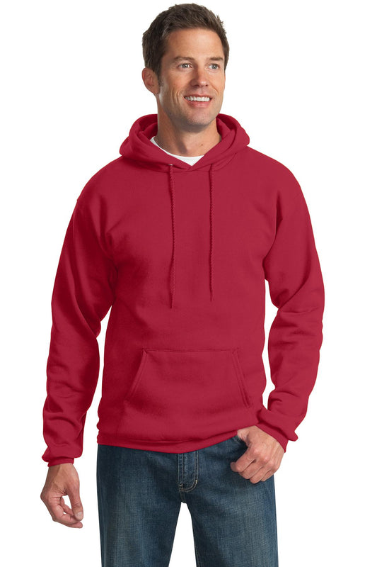 Port & Company Tall Essential Fleece Pullover Hooded Sweatshirt. PC90HT Red Tall