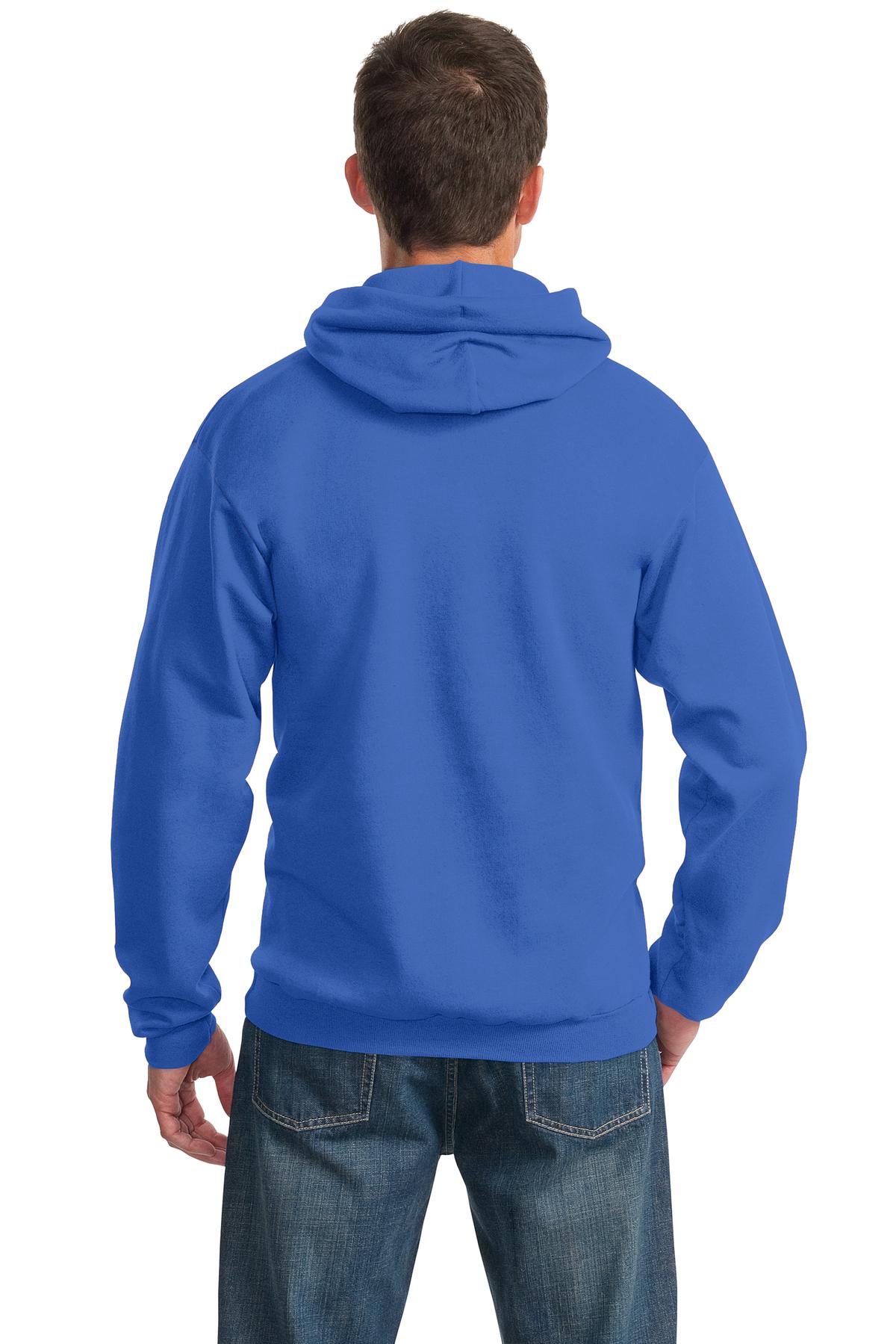 Port & Company Essential Fleece Pullover Hooded Sweatshirt.  PC90H Royal