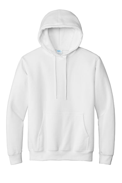 Port & Company Essential Fleece Pullover Hooded Sweatshirt.  PC90H White