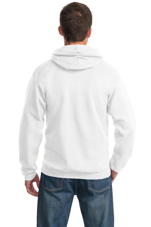 Port & Company Essential Fleece Pullover Hooded Sweatshirt.  PC90H White