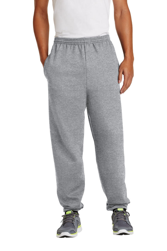 Port & Company Essential Fleece Sweatpant with Pockets.  PC90P Athletic Heather