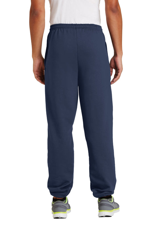 Port & Company Essential Fleece Sweatpant with Pockets.  PC90P Navy