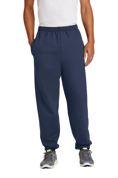 Port & Company Essential Fleece Sweatpant with Pockets.  PC90P Navy