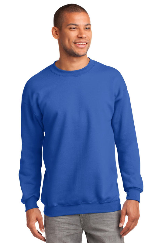 Port & Company Tall Essential Fleece Crewneck Sweatshirt. PC90T Royal Tall