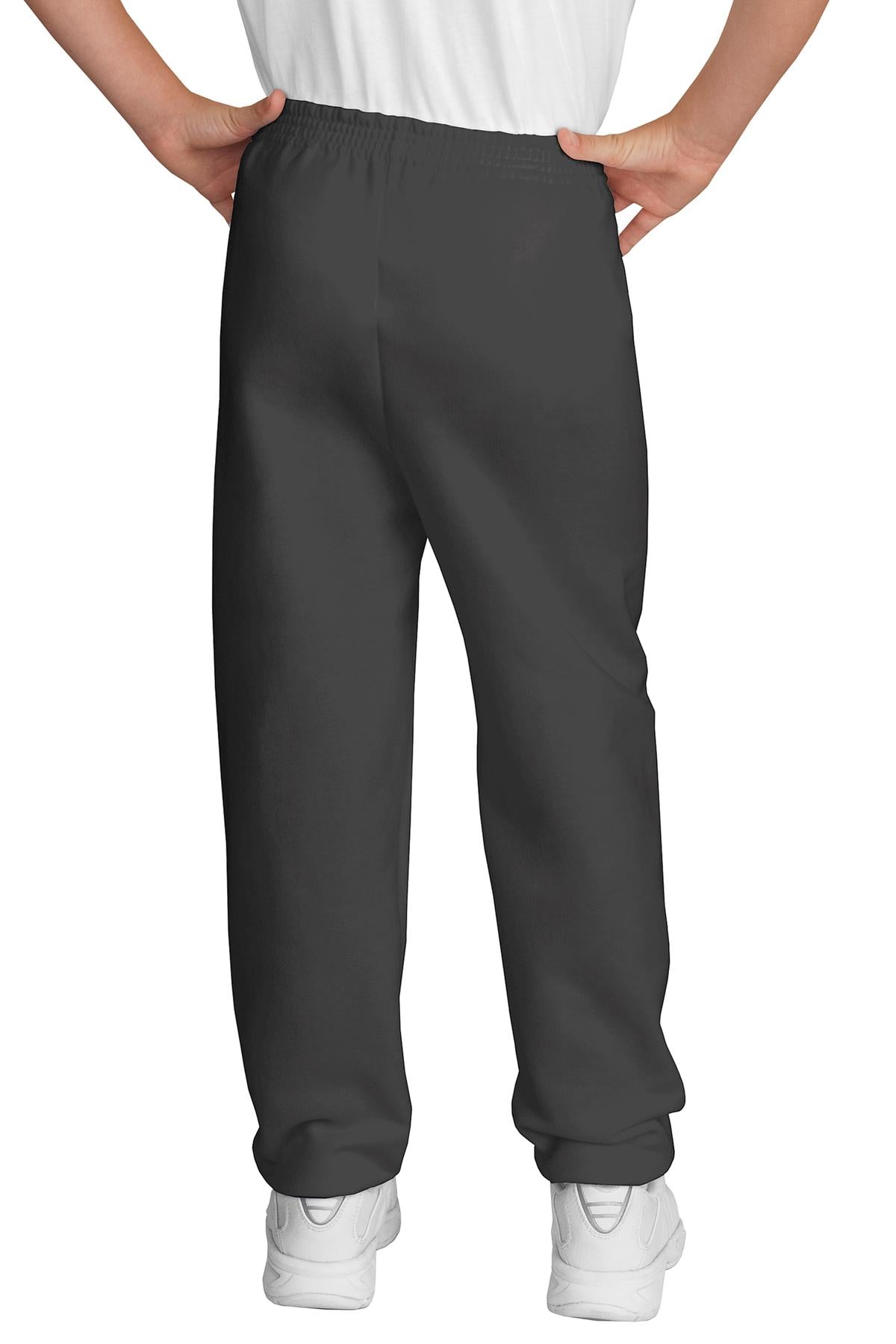 Port & Company Youth Core Fleece Sweatpant.  PC90YP Charcoal