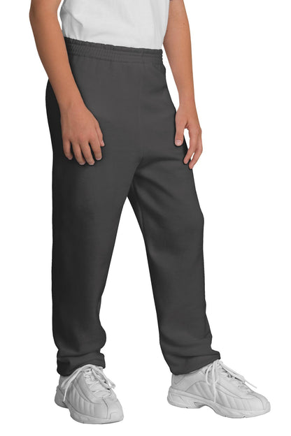 Port & Company Youth Core Fleece Sweatpant.  PC90YP Charcoal