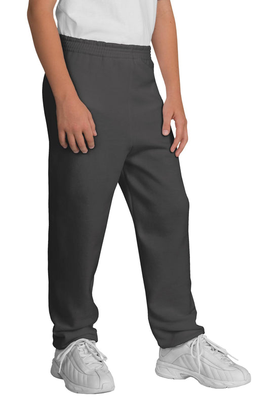Port & Company Youth Core Fleece Sweatpant.  PC90YP Charcoal
