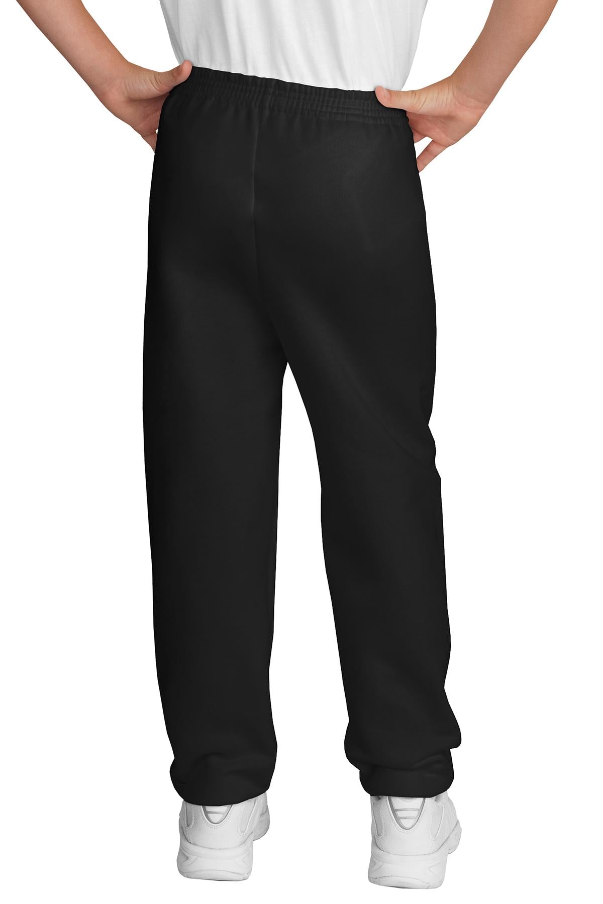 Port & Company Youth Core Fleece Sweatpant.  PC90YP Jet Black