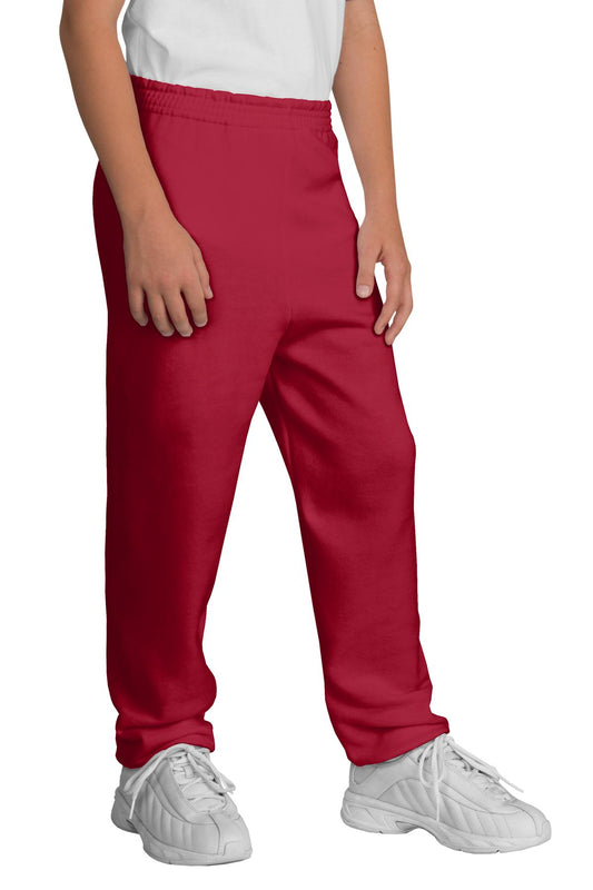 Port & Company Youth Core Fleece Sweatpant.  PC90YP Red
