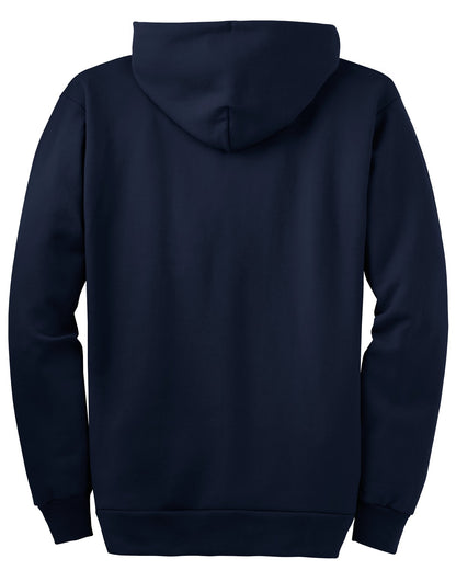 Port & Company Essential Fleece Full-Zip Hooded Sweatshirt.  PC90ZH Navy