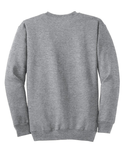 Port & Company Tall Essential Fleece Crewneck Sweatshirt. PC90T Athletic Heather Tall