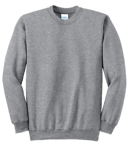 Port & Company Tall Essential Fleece Crewneck Sweatshirt. PC90T Athletic Heather Tall