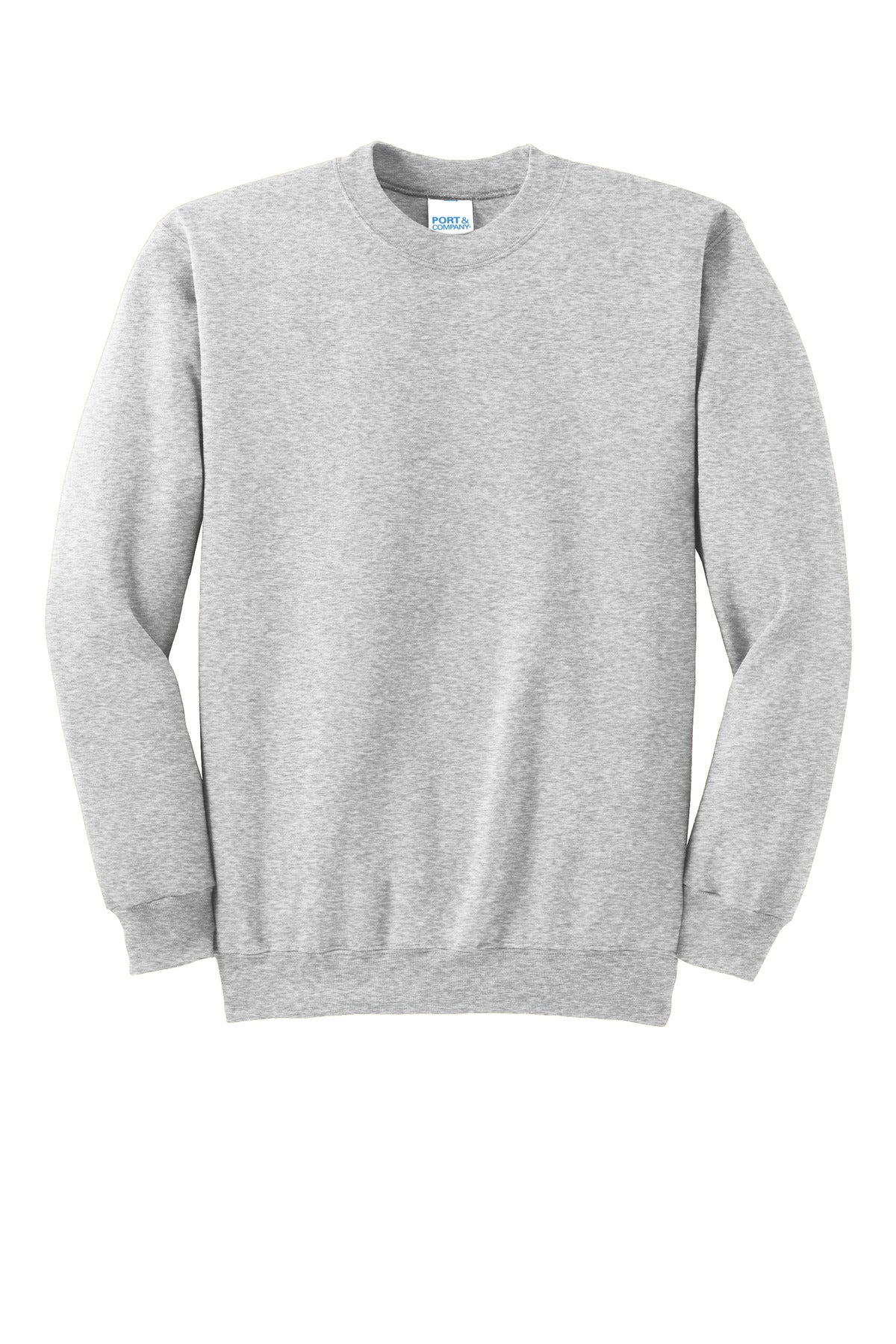Port & Company Essential Fleece Crewneck Sweatshirt.  PC90 Ash