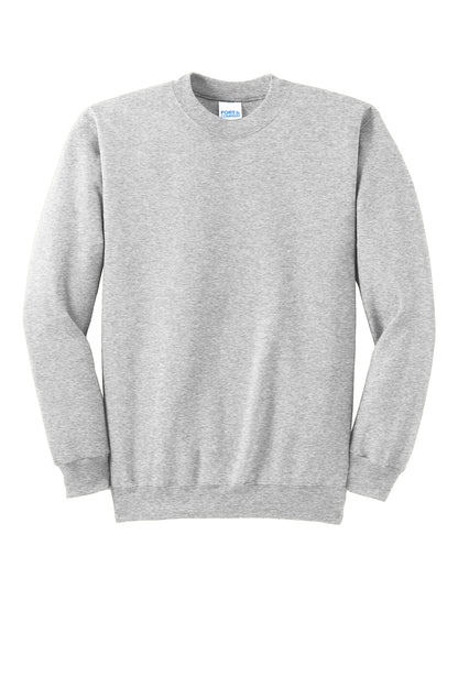 Port & Company Essential Fleece Crewneck Sweatshirt.  PC90 Ash