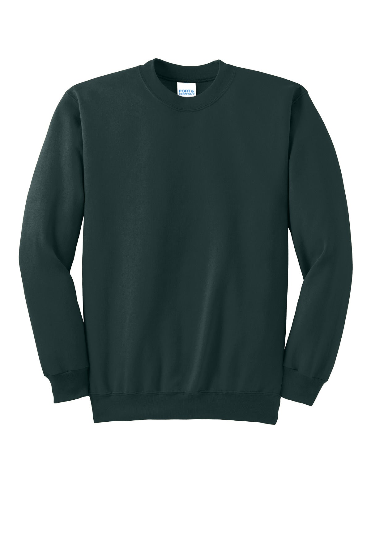Port & Company Essential Fleece Crewneck Sweatshirt.  PC90 Dark Green