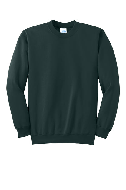 Port & Company Essential Fleece Crewneck Sweatshirt.  PC90 Dark Green