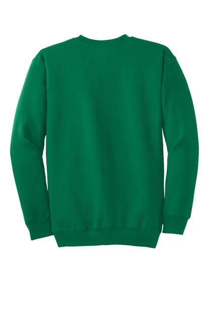 Port & Company Essential Fleece Crewneck Sweatshirt.  PC90 Kelly